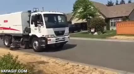 gente con coraz&oacute;n,dibujo,carretera,acera,desactivar la barredora,maquina de limpiar