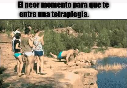inmovil,caer,fail,al agua,saltar,tetraplegia,cuerpo que deja de responder