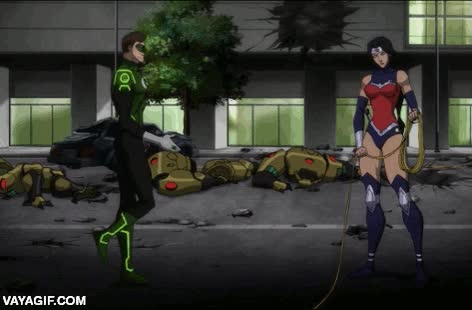 pub,novio,superman,wonder woman,green lantern