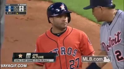 jos&eacute; altuve,miguel cabrera,mlb,beisbol,trampa,se molestan,jalones de camisa,es de broma son amigos,los dos mejores venezolanos del beisbol actualmente,fuerza vinotinto