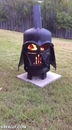 darth vader,bbq,barbacoa,fuego
