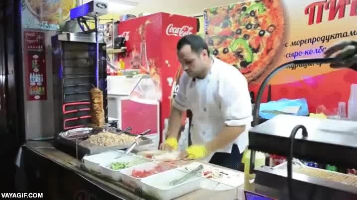 shawarma,samurai,kebab,maestria,velocidad