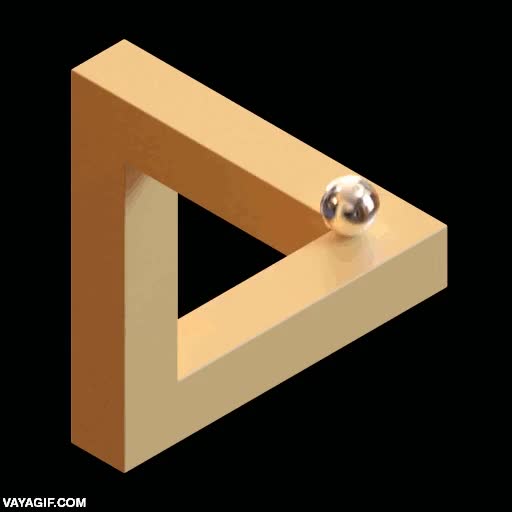 cerebro explotando en 3 2 1,bola,efecto optico,triangulo de penrose