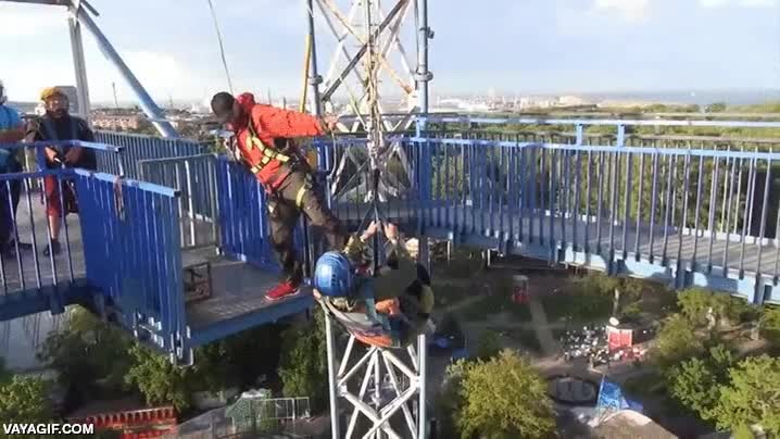 dejarte caer,redes,salvar,de espaldas,menudo susto,gravedad