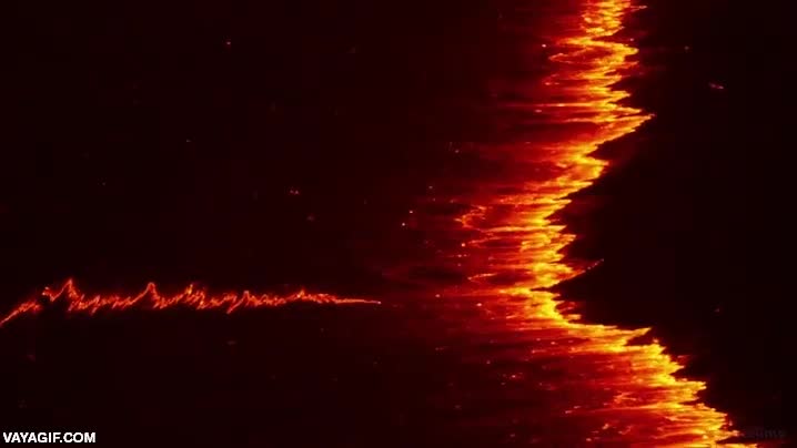 espectacular,volcan,lava,magma volc&aacute;nico,desde dentro