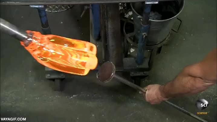 cristal,fundido,estirar,dar vueltas,enrollar,artesania