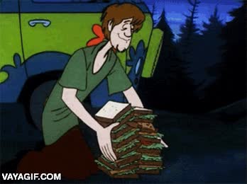 desayuno,sandwich,emparedado,Shaggy,Scooby-Doo