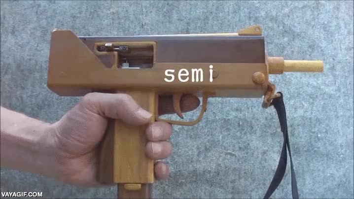 nuevo nivel,metralleta,ametralladora,semi-autom&aacute;tica,disparar,gomas elasticas,pistolas