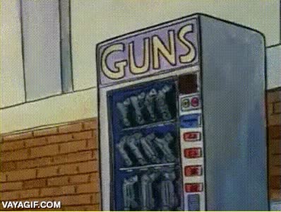 estados unidos,vending machine,maquina,pistola,arma,criminal,expendedora