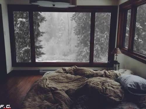 salir,cama,ventana,nieve,nevar,precioso,quedarse en la cama para siempre