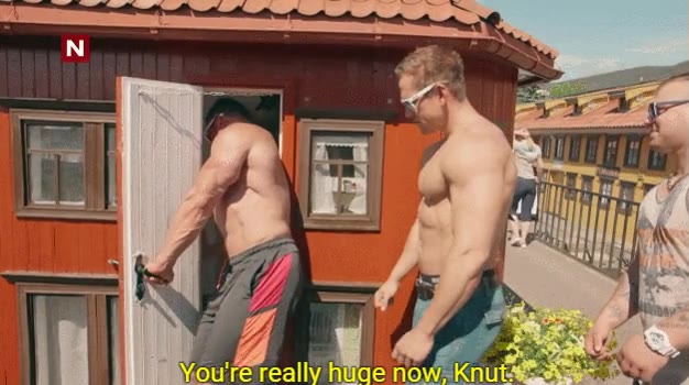 llegar al l&iacute;mite,culturistas,hacer crecer su cuerpo,ciudad en miniatura,son gigantes all&iacute;