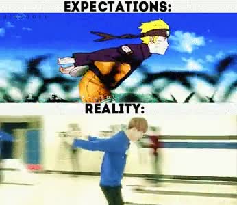 naruto,correr,expectativa,realidad,brazos atrás