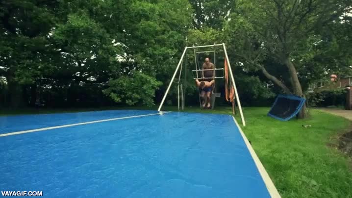 verano,slip,deslizarse,resbalar,colchoneta,parece muy divertido