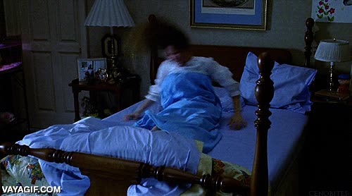 reacci&oacute;n,El Exorcista,la ni&ntilde;a,cabezazos,sue&ntilde;o,logro