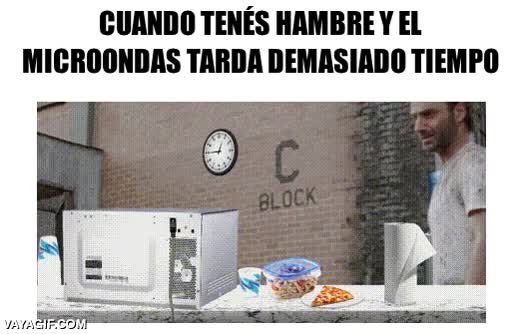 Microondas,esperar,comida,paciencia,impaciente,impaciencia,rick grimes,the walking dead