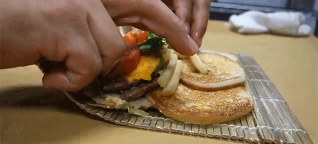 hamburguesa,sushi,roll,comida,ingenioso