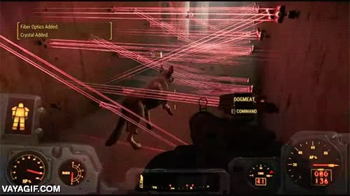 Fallout 4,perro,Albóndiga,trampas,activar,disparar,fail