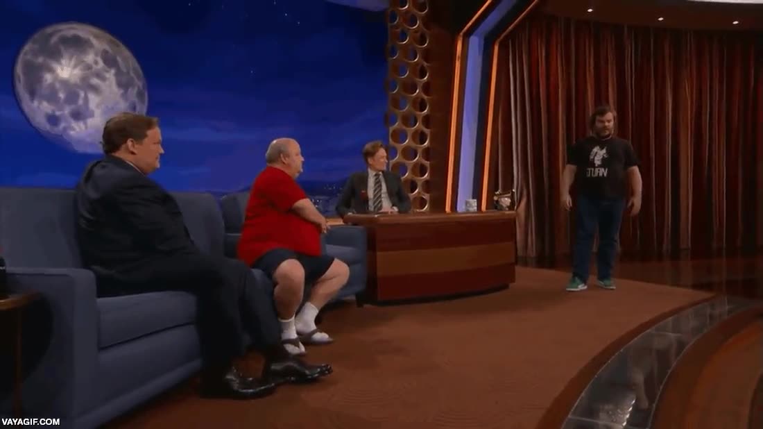 muchos delgaditos no hacen eso,jack black,conan o'brien,programa