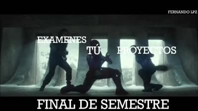 examenes,joder,sin compasion,pelea,final de semestre,trabajos,entregas