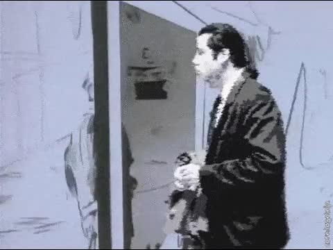 travolta,take on me,a-ha,videoclip legendario,confused travolta