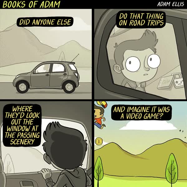 videojuego,escenario,saltar,plataformas,avanzar con la silueta de las monta&ntilde;as,imaginacion,de ni&ntilde;o,viajes en coche