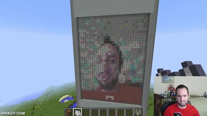 minecraft,mod,curiosidad,increible,videollamada,todo pixelado,parece mentira y tal vez lo sea