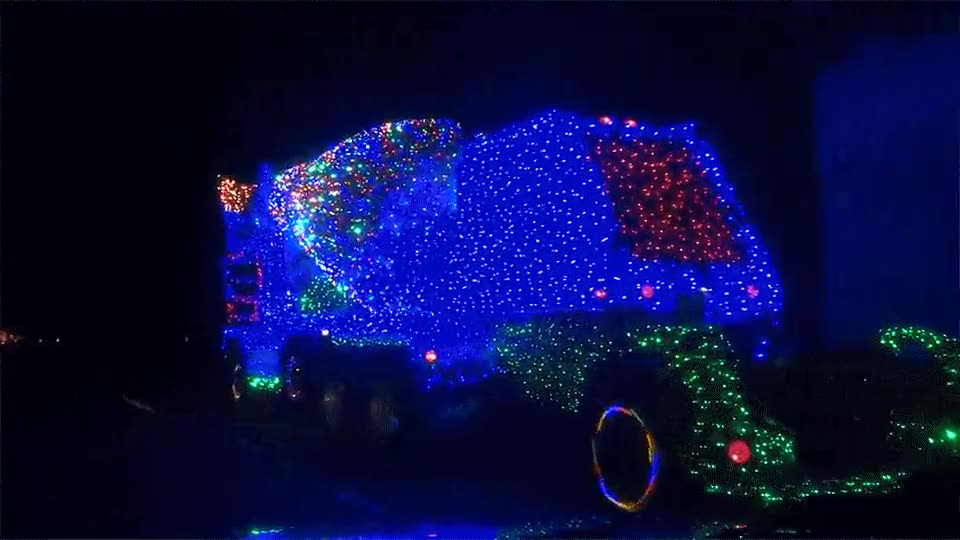camion,homigonera,luces,de navidad,lucecitas,adornos,navide&ntilde;os