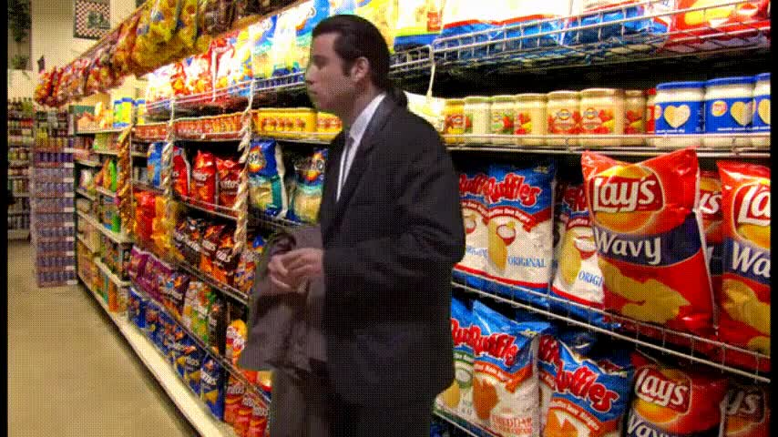 travolta,confused travolta,super,patatas fritas,bolsas de patatas