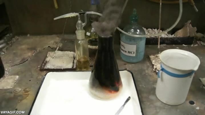 química,reaccion,papel,impregnado en alguna sustancia imagino,explosion,quemar,humor negro