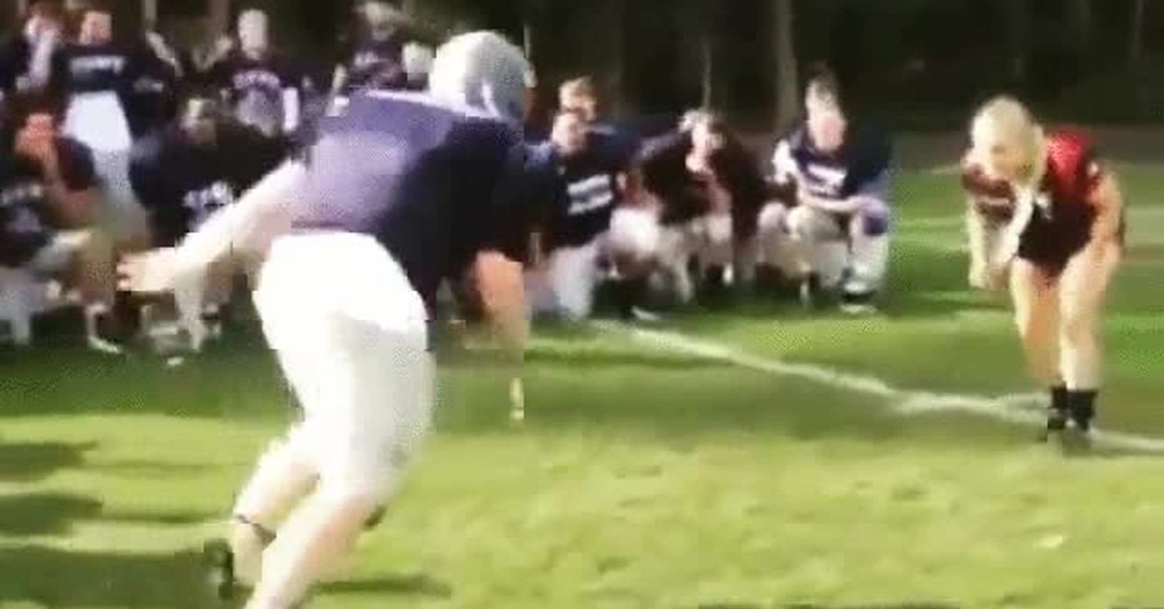 Cuanto Cobra Un Jugador De Fútbol Americano En España ¡Vaya GIF! / Jugadora de rugby contra jugador de fútbol americano