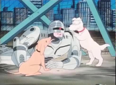 perros,Robocop,dibujos animados,mucho me han cambiao