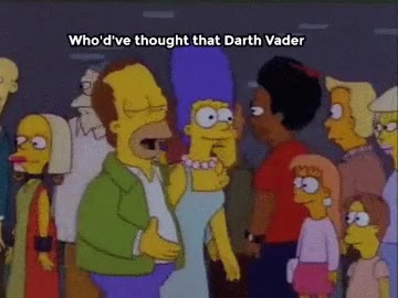 No te conviertas en Homer el día que estrenen la nueva de Star Wars homer,spoiler,contar el final,the simpsons,cola,espera,cine,pelicula