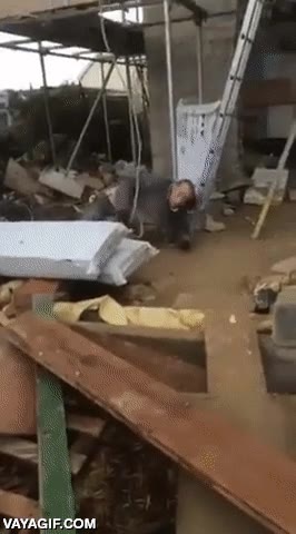 en realidad no sabes nada,fisica,fail,polea,cuerda,estirar,al suelo