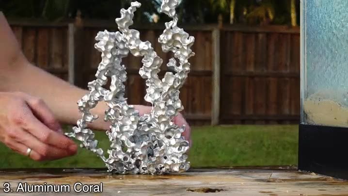 coral,aluminio,agua,efecto,bolas,polimeros