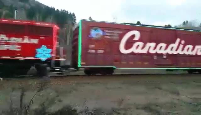 tren,canada,candiense,canadian pacific,luces,decoracion,navideña
