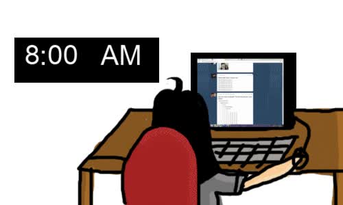 rutina,ordenador,todo el santo dia,necesito un medico,viciado