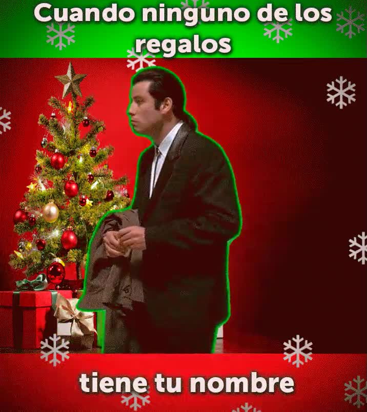 Confused Travolta,Navidad,regalos,ninguno para ti