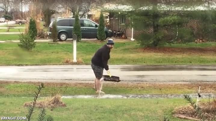 pala,nieve,retirar,agua,devolver a su sitio,fail