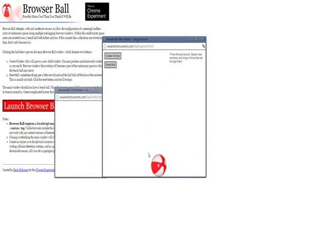 pelota,Chrome Experiments,ventanas,invento,curiosidad