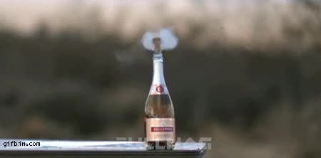 pistola,disparar,punter&iacute;a,acertar,botella,cava,champ&aacute;n,hacer saltar