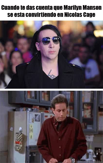 marylin manson,actores,humor,se parecen sí,nicolas cage