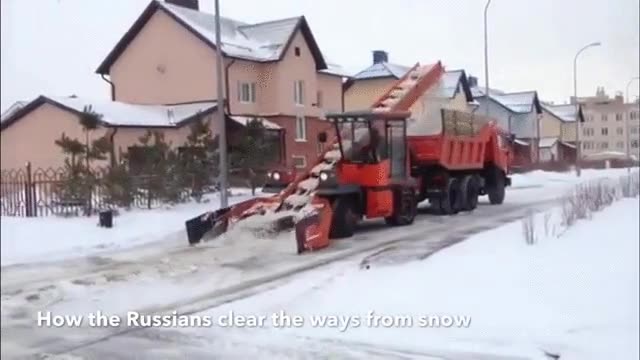 rusia,nieve,hielo,quitar,retirar,maquinaria
