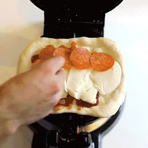 se me cae la baba,gofre,pizza,mojar en salsa barbacoa,receta,express