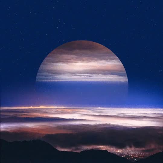 luna,arte,nubes,alucinante