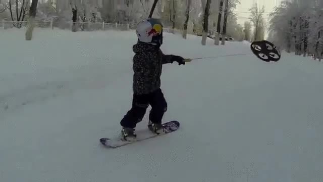 seguro,dron,arrastrar,ni&ntilde;o,nieve