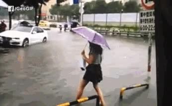 paraguas,tortazo,agua,planchazo,ca&iacute;da,fail,lunes