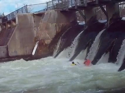 kayak,presa,agua,fail