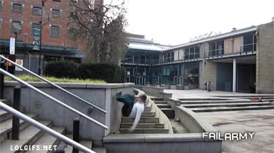 correr,parkour,pared,resbalar,golpe,semana de hospital