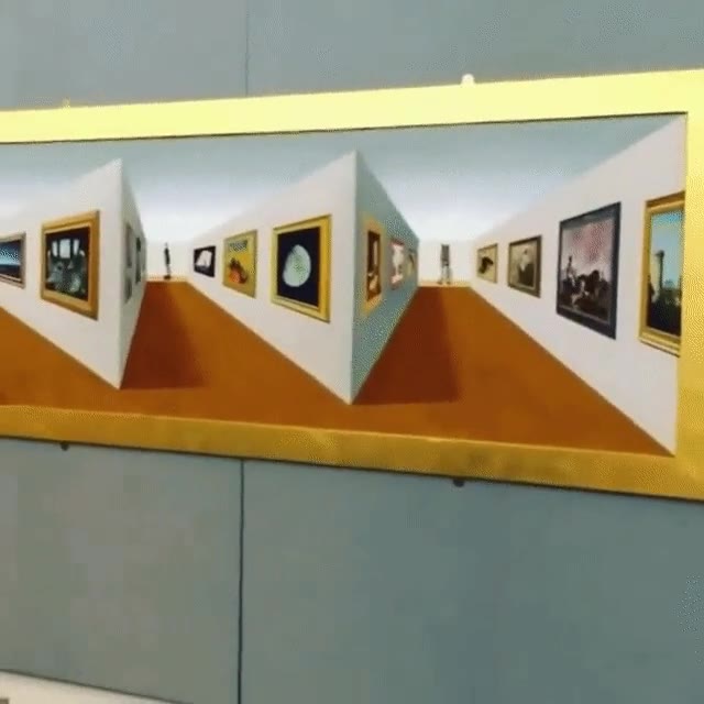 perspectiva,pared,efecto,alucinante