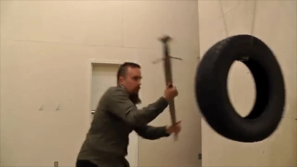 forma,menos efectiva,espada,golpe,rueda